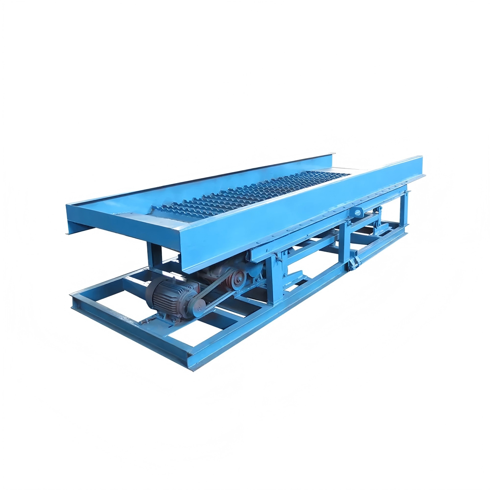 Professional Gold Mining Machinery-Vibrating Gold Sluice Industrial Sifter for River Sand Gold Extraction Engine Motor Core
