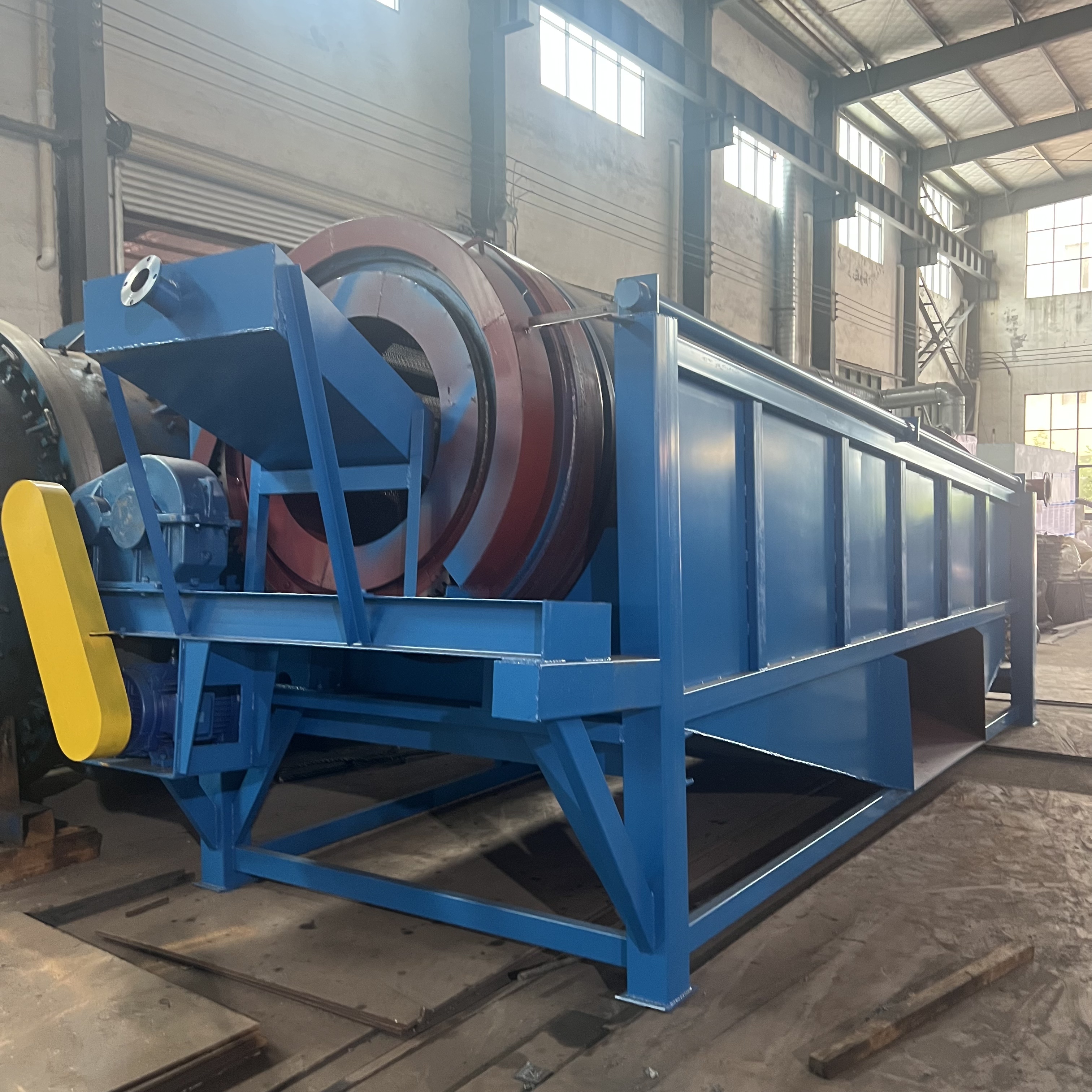 Compost Cylinder Sand Filter Small Round Mineral Separator Rotary Trommel Roller Drum Screener Sieve Screen Sifter